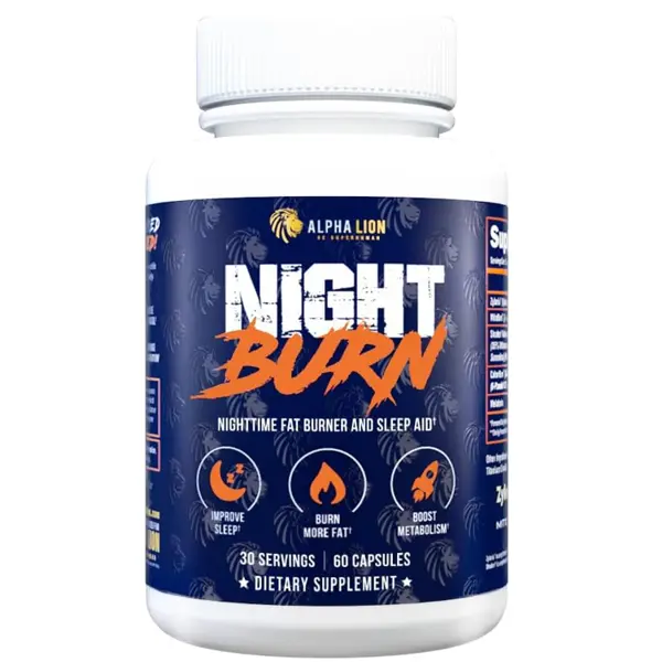 Alpha Lion Night Burn, Sleep Aid Capsules